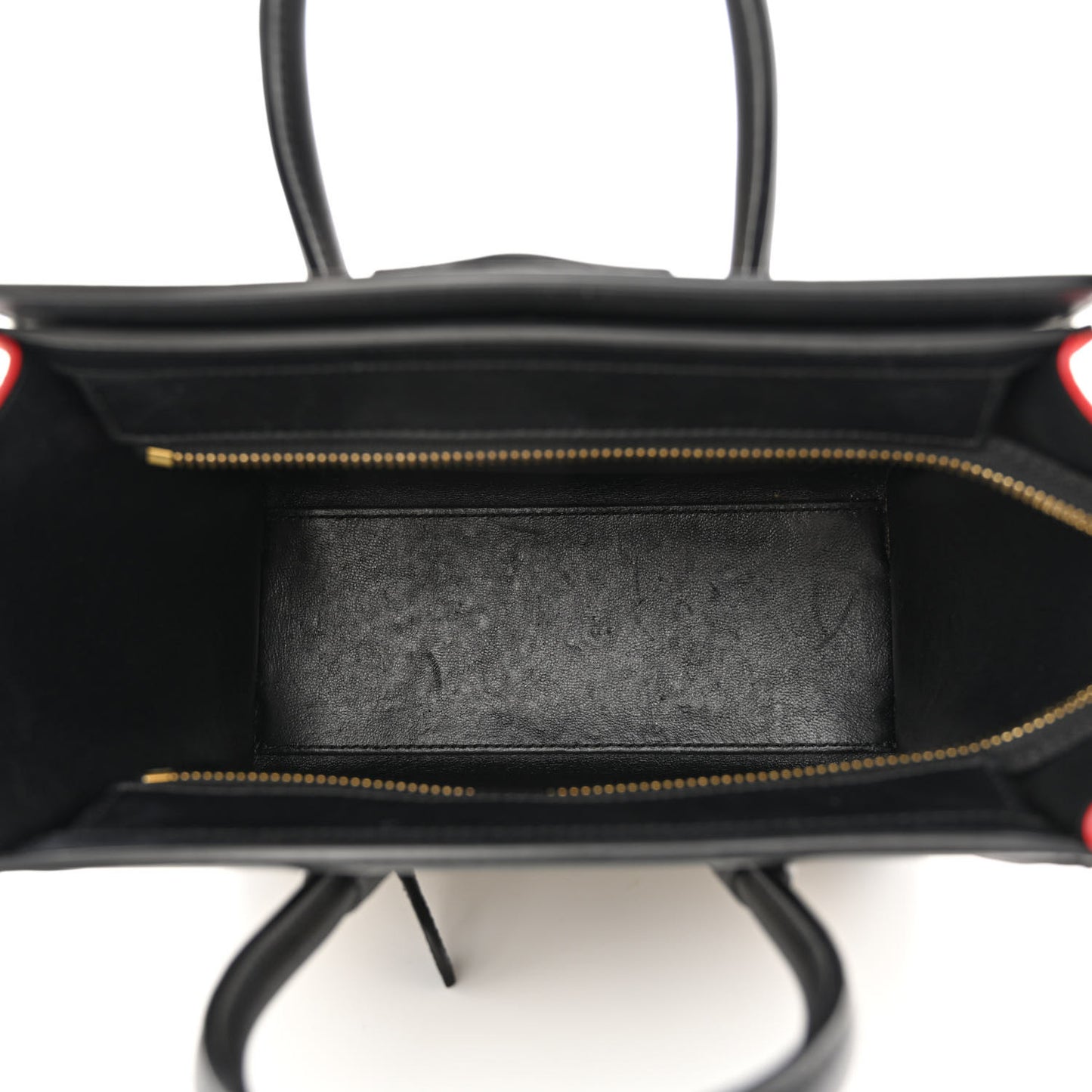 Smooth Calfskin Nubuck Nano Tri-Color Luggage Beige