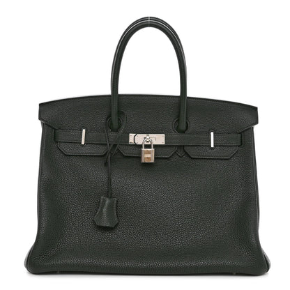 Hermes Togo BIRKIN 35 Vert Fonce 1 of 12