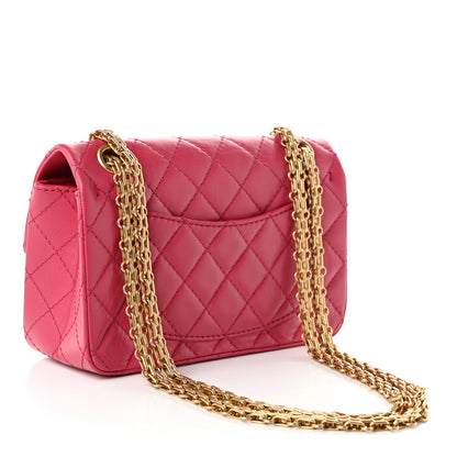 Chanel Aged Calfskin Quilted 2.55 Reissue Mini Flap Pink 3 of 10