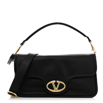 Valentino Garavani Nappa VLogo 1960 Shoulder Bag Black 1 of 9