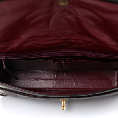 Chanel Lambskin Quilted Medium Double Flap Dark Brown 4 of 4