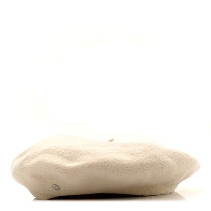 Hermes Merino Wool Bonnie Beret 57 Naturel 1 of 9