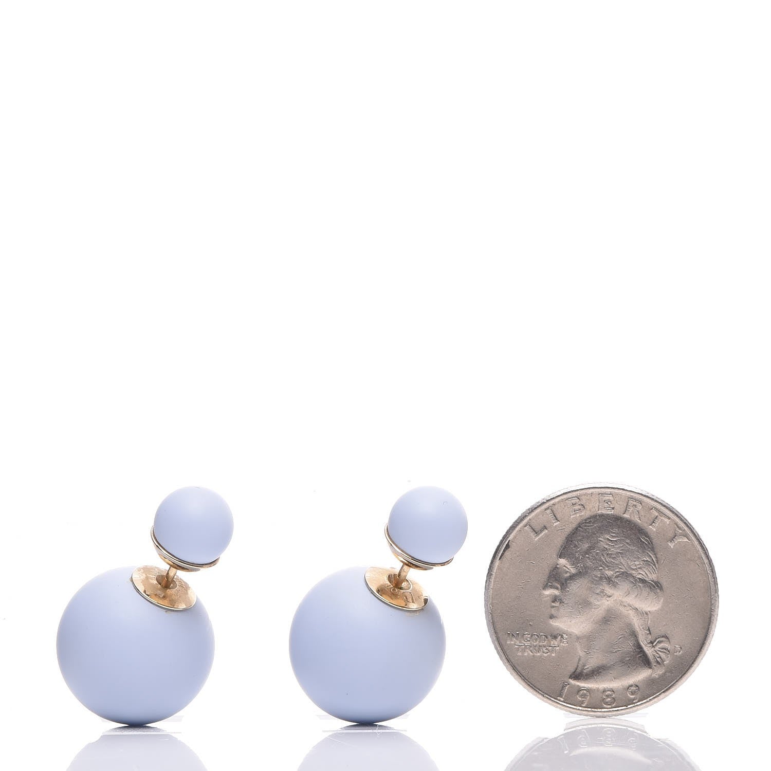 Christian Dior Mise En Dior Tribal Earrings Light Blue 2 of 4