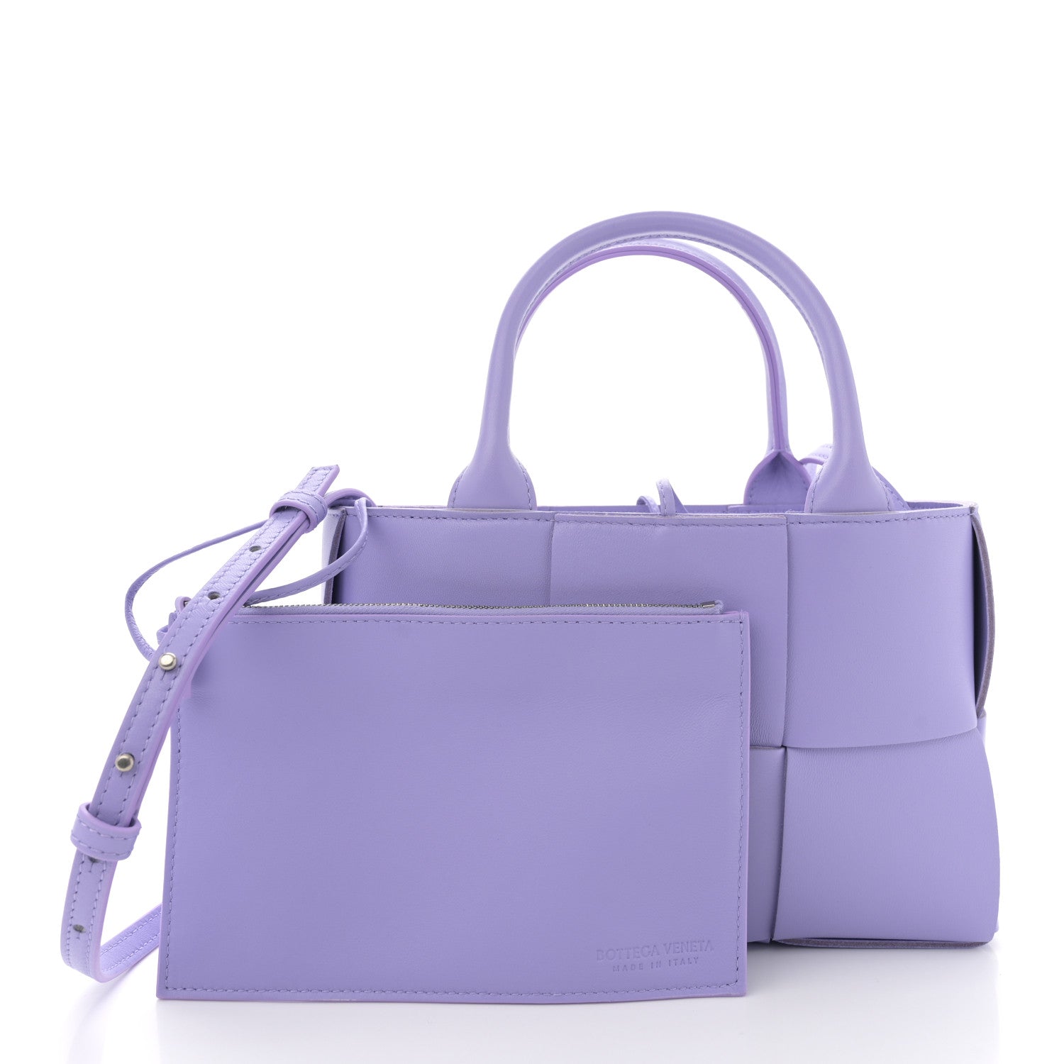 Bottega Veneta Nappa Maxi Intreccio Mini Arco Tote Wisteria 3 of 12