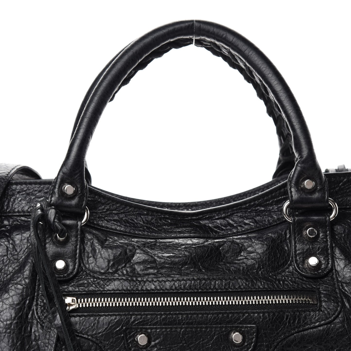 Agneau Classic Silver Hardware City Black