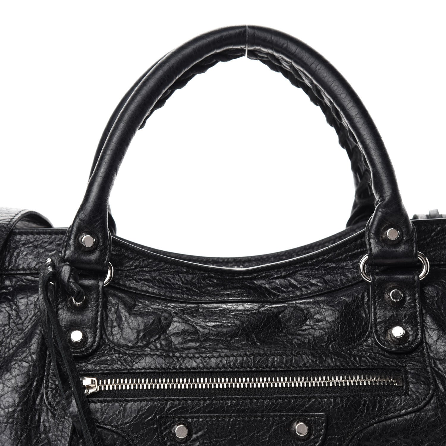 Balenciaga Agneau Classic Silver Hardware City Black 10 of 10