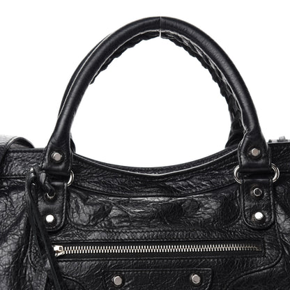 Balenciaga Agneau Classic Silver Hardware City Black 10 of 10
