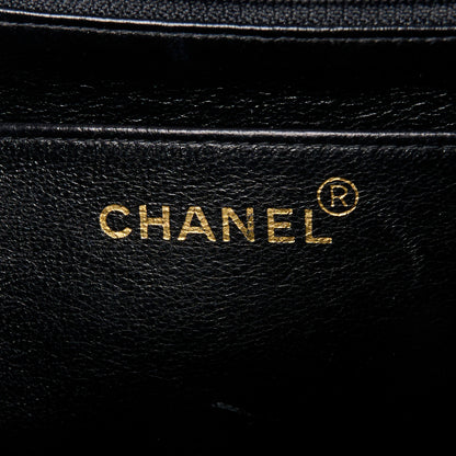 Chanel Lambskin Quilted XL Jumbo Single Flap Black 7 of 12