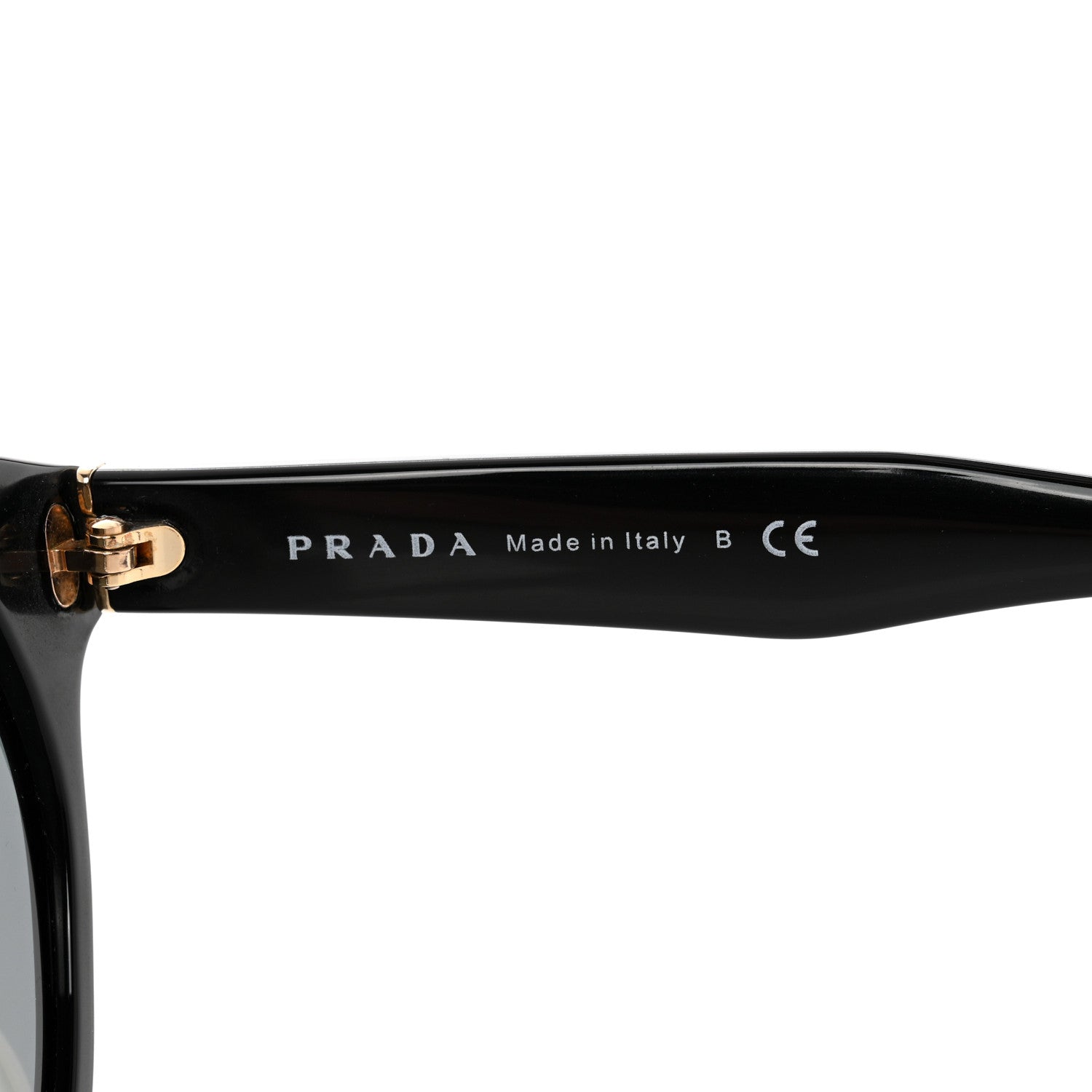 Prada Round Sunglasses SPR 05T Black 6 of 8
