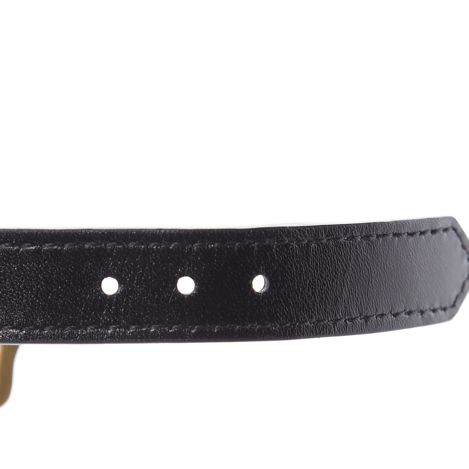 Gucci Calfskin Pearl Cherry Lion Bracelet Black 6 of 7