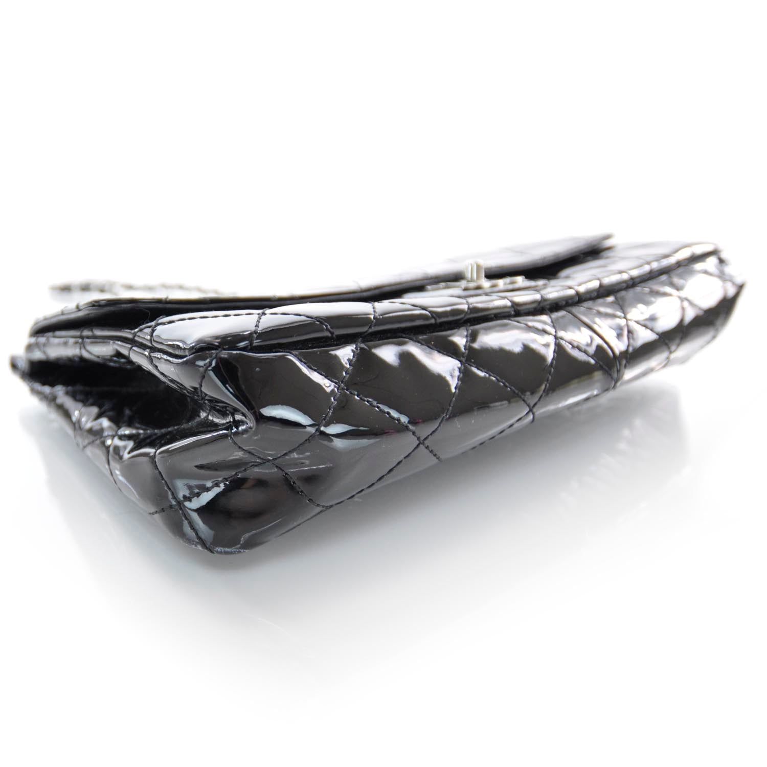 Chanel Patent Quilted Flap Bag Black 4 of 11