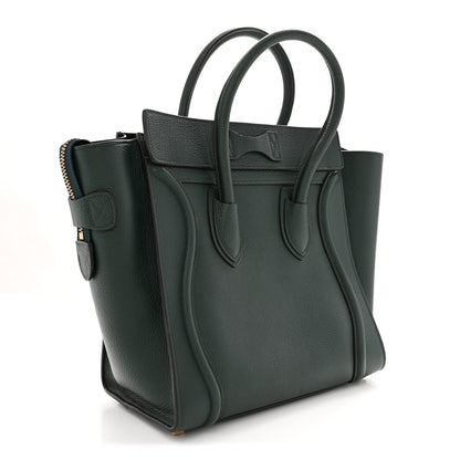 Celine Drummed Calfskin Micro Luggage Amazone 3 of 11