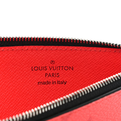 Louis Vuitton Taigarama Coin Card Holder Fire Red 7 of 10