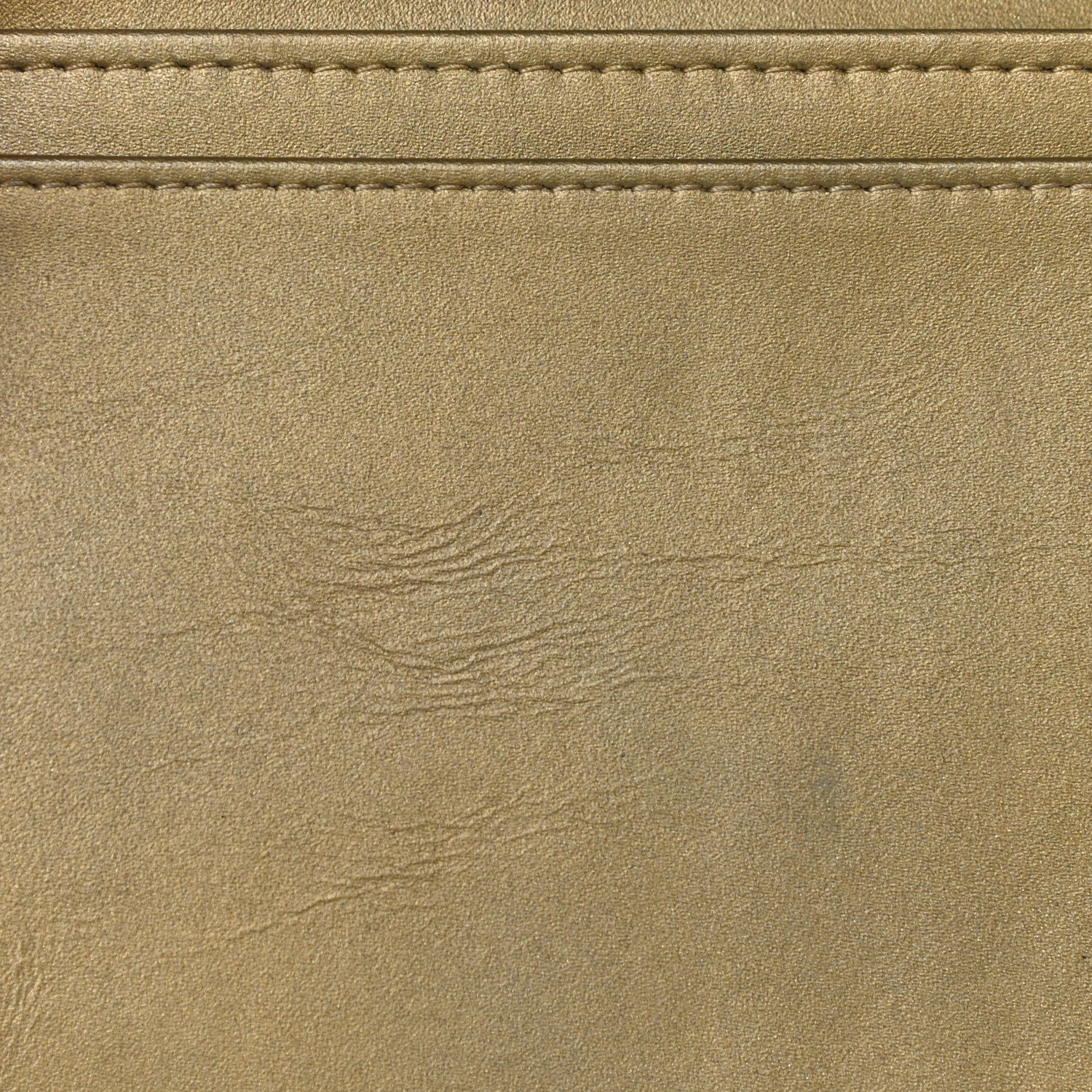 Chanel Metallic Aged Calfskin Quilted Boy Yen Wallet Gold 12 of 16