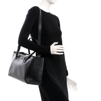 Chanel Calfskin Cerf Executive Shopper Tote Black 3 of 9