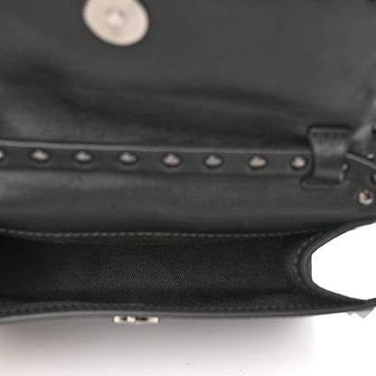 Valentino Garavani Vitello Monochrome Flap Crossbody Bag Black 5 of 9