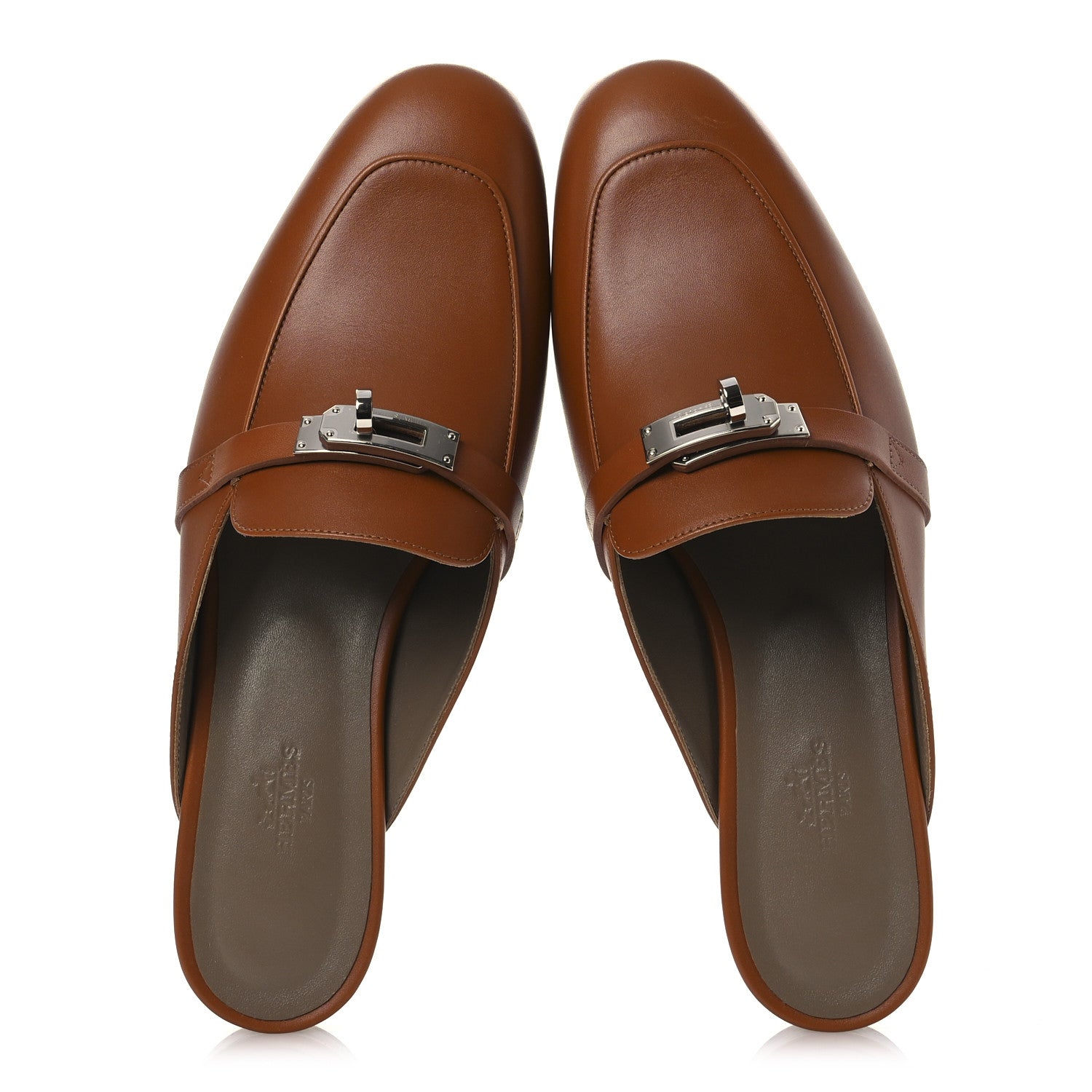 Hermes Heritage Calfskin Oz Mules 39 Naturel 2 of 13