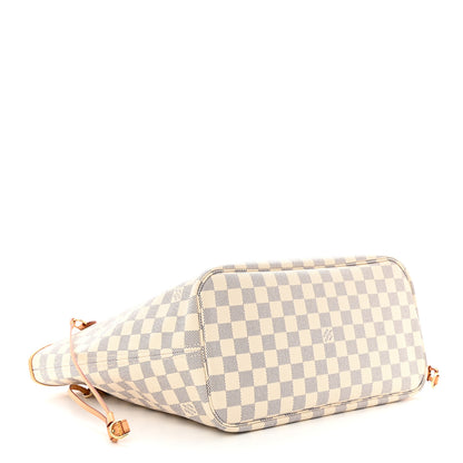 Louis Vuitton Damier Azur Neo Neverfull MM Rose Ballerine 5 of 12