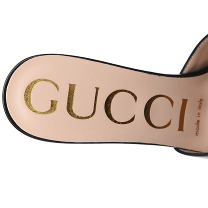 Gucci Malaga Kid Crystal Square G Madelyn Mules 36.5 Black 8 of 13