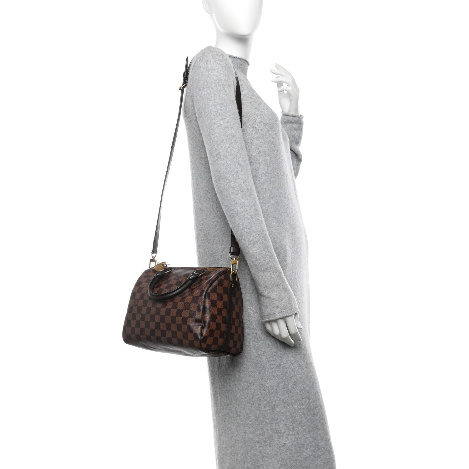 Louis Vuitton Damier Ebene Speedy Bandouliere 25 2 of 11