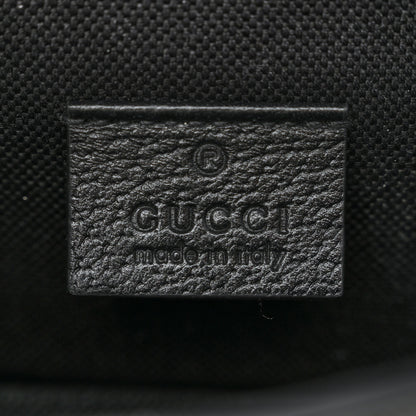 Gucci Monogram Jumbo GG Textured Dollar Calfskin Mini Horsebit 1955 Shoulder Bag Black 6 of 10