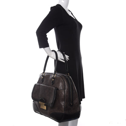 Louis Vuitton Monogram Embossed Cuir Alizee Gris 2 of 9
