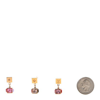 Louis Vuitton Swarovski Gamble Earring Set Gold Multicolor 2 of 4