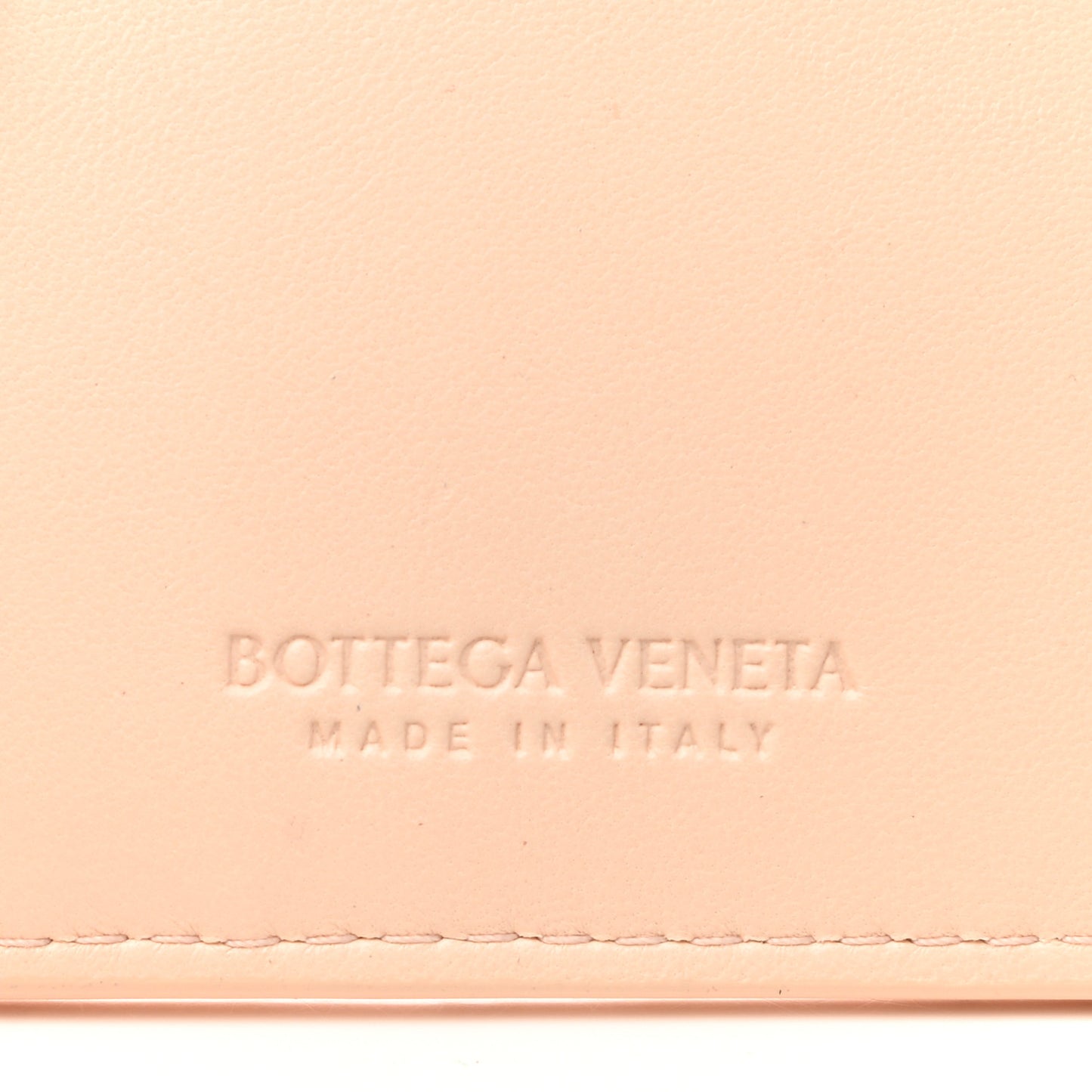Nappa Maxi Intrecciato Card Holder Melon Washed