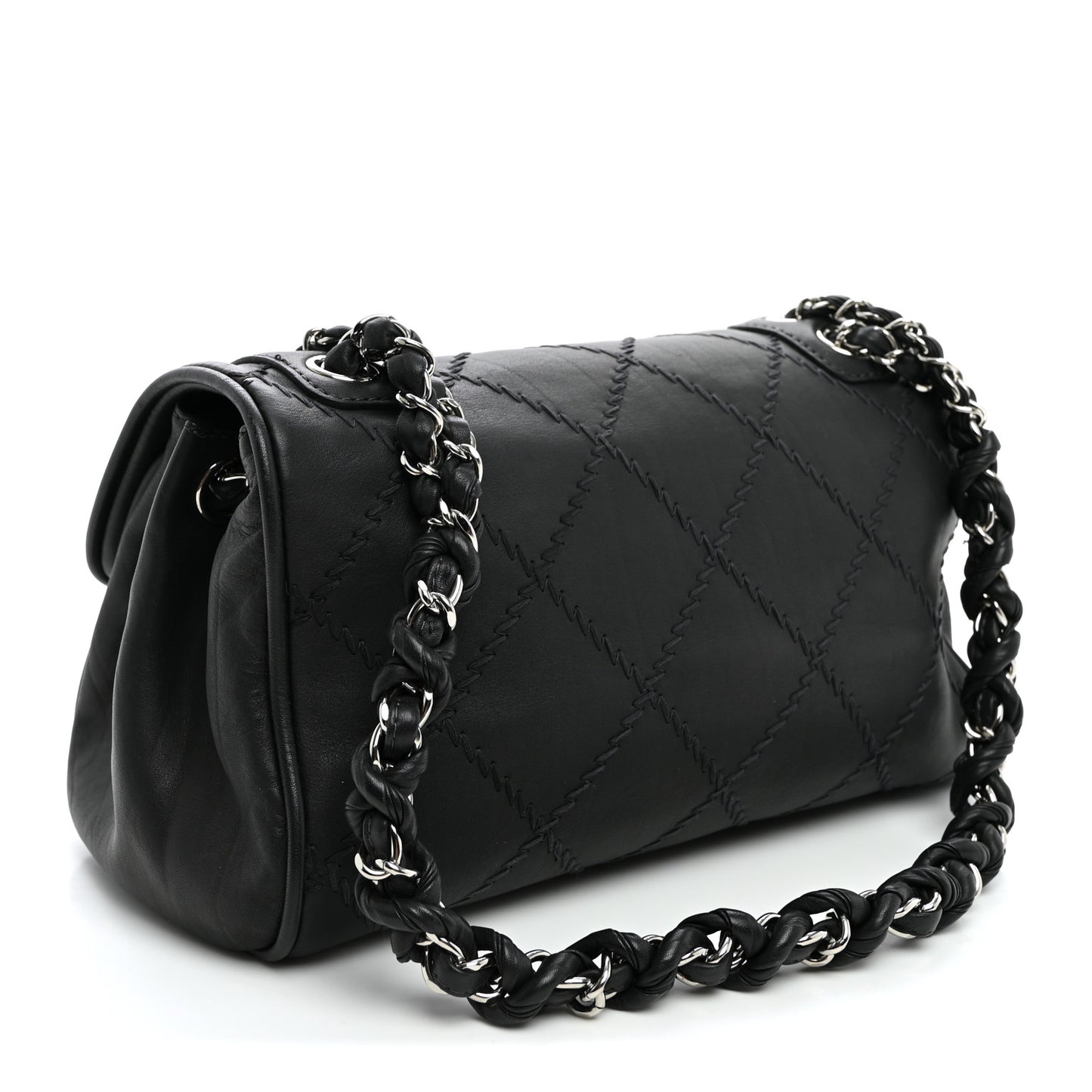 Calfskin Ultimate Stitch Flap Gray