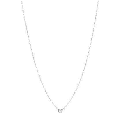 Cartier 18K White Gold Diamond SM D'Amour Pendant Necklace 1 of 4