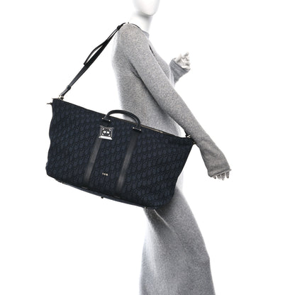 Christian Dior Maxi Oblique Jacquard Weekender 40 Black 2 of 10
