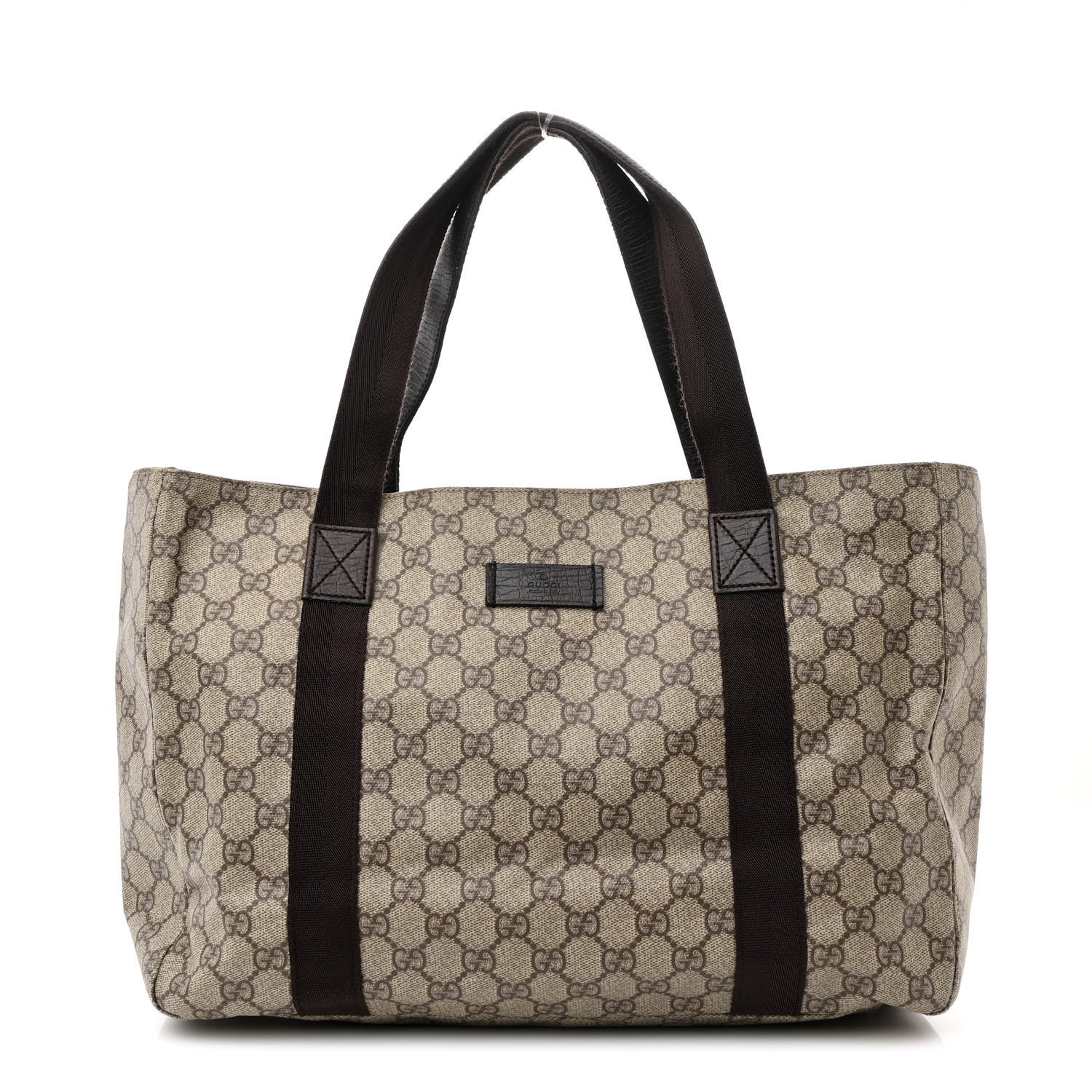 Gucci GG Plus Monogram Medium Tote Dark Brown 1 of 10