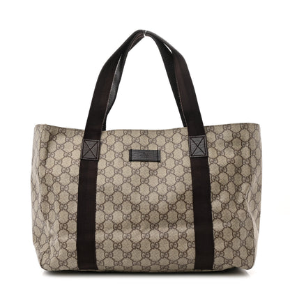 Gucci GG Plus Monogram Medium Tote Dark Brown 1 of 10