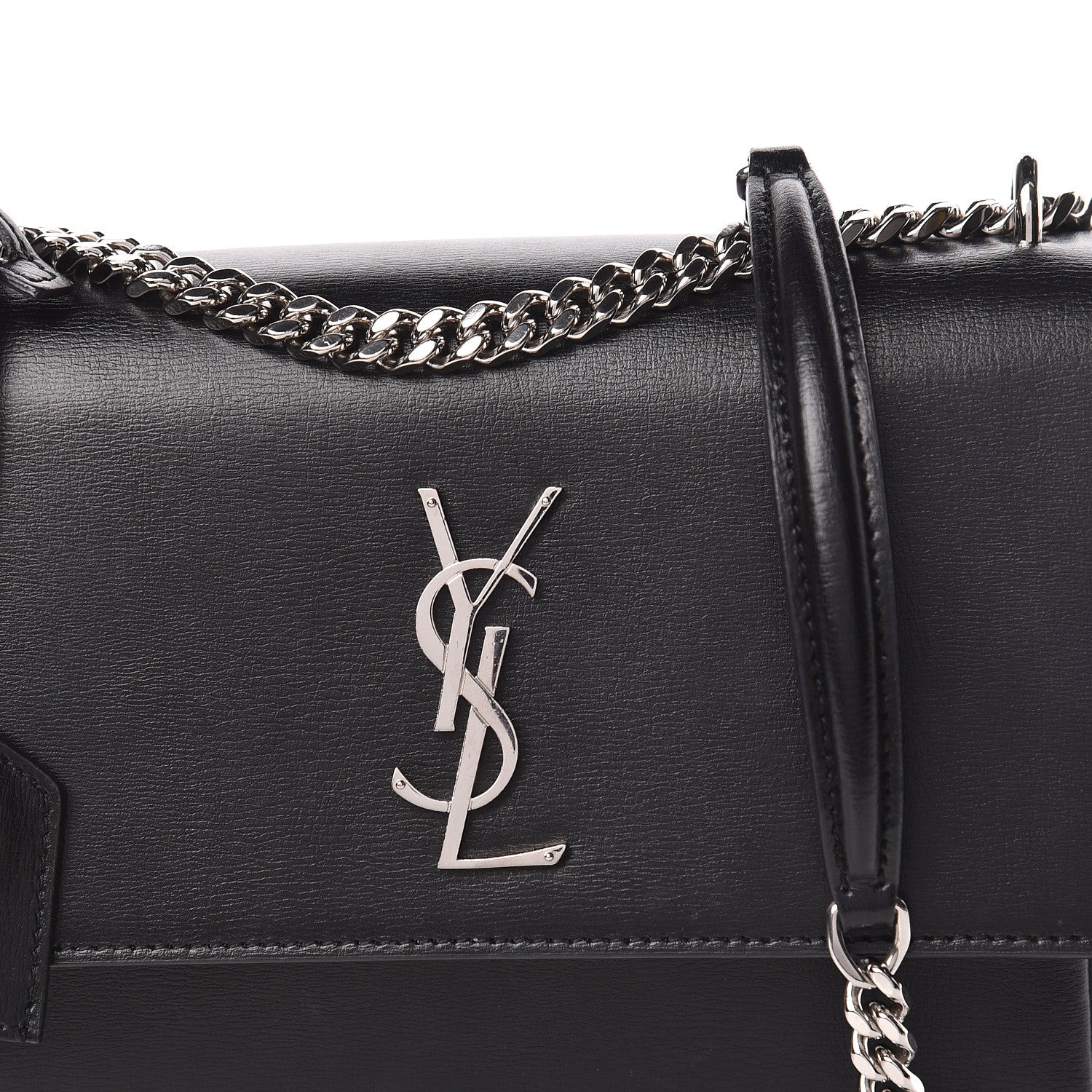 Saint Laurent Calfskin Medium Monogram Sunset Black 12 of 12