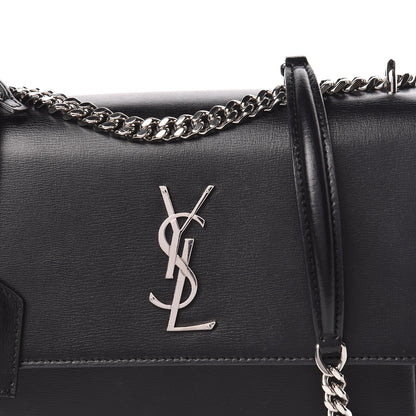Saint Laurent Calfskin Medium Monogram Sunset Black 12 of 12