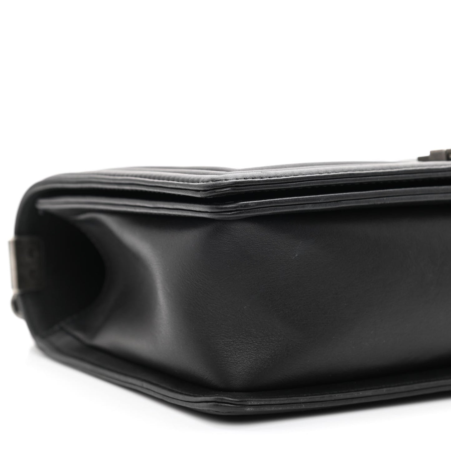 Calfskin Quilted New Medium Boy Flap Black