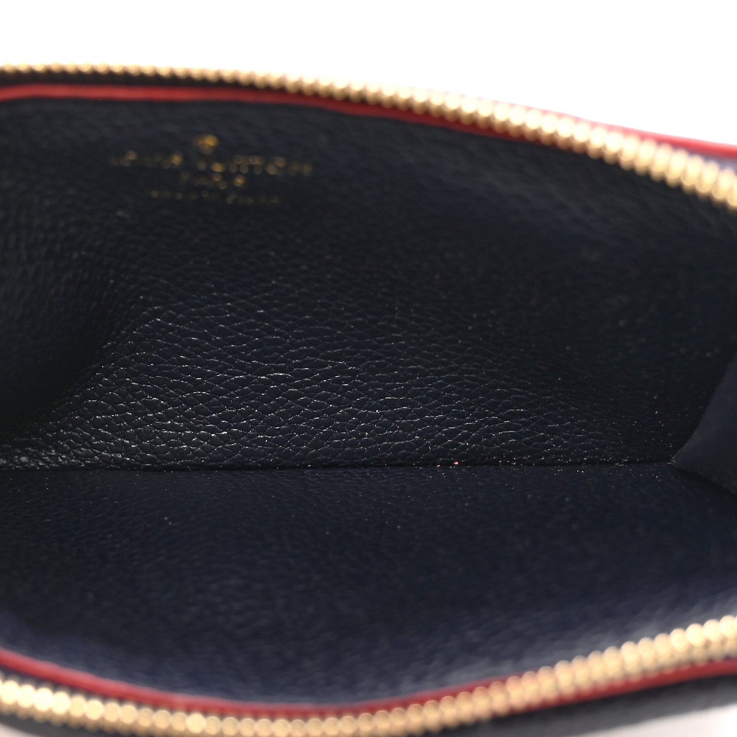 Empreinte Recto Verso Card Holder Marine Rouge