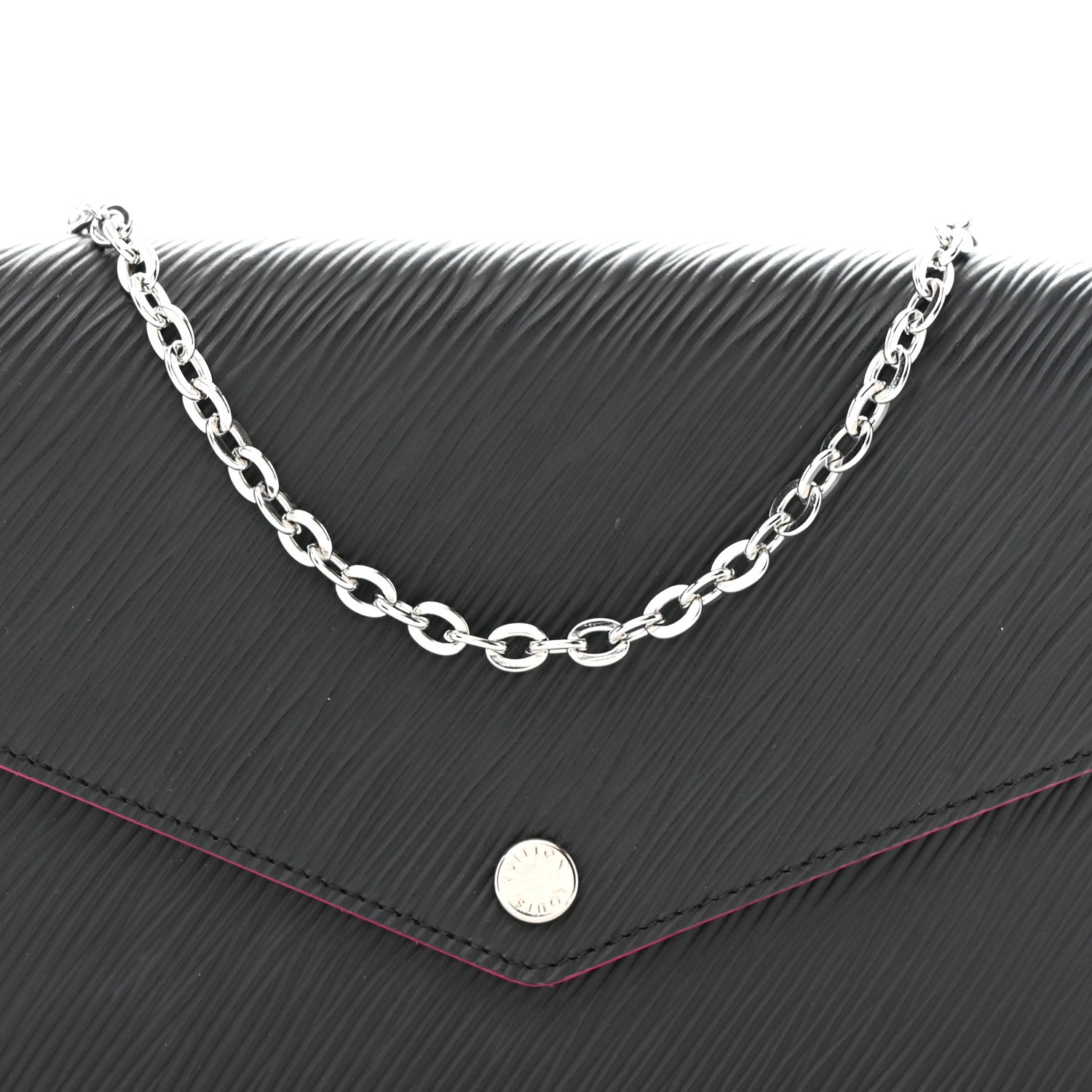 Louis Vuitton Epi Pochette Felicie Black Hot Pink 20 of 25