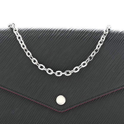 Louis Vuitton Epi Pochette Felicie Black Hot Pink 20 of 25