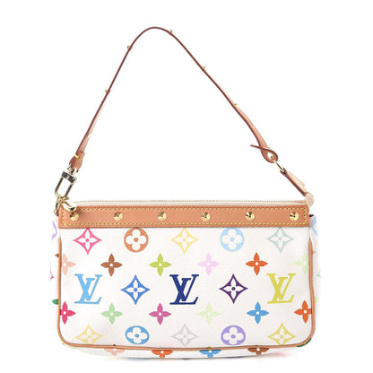Louis Vuitton Monogram Multicolor Pochette Accessories White 1 of 10