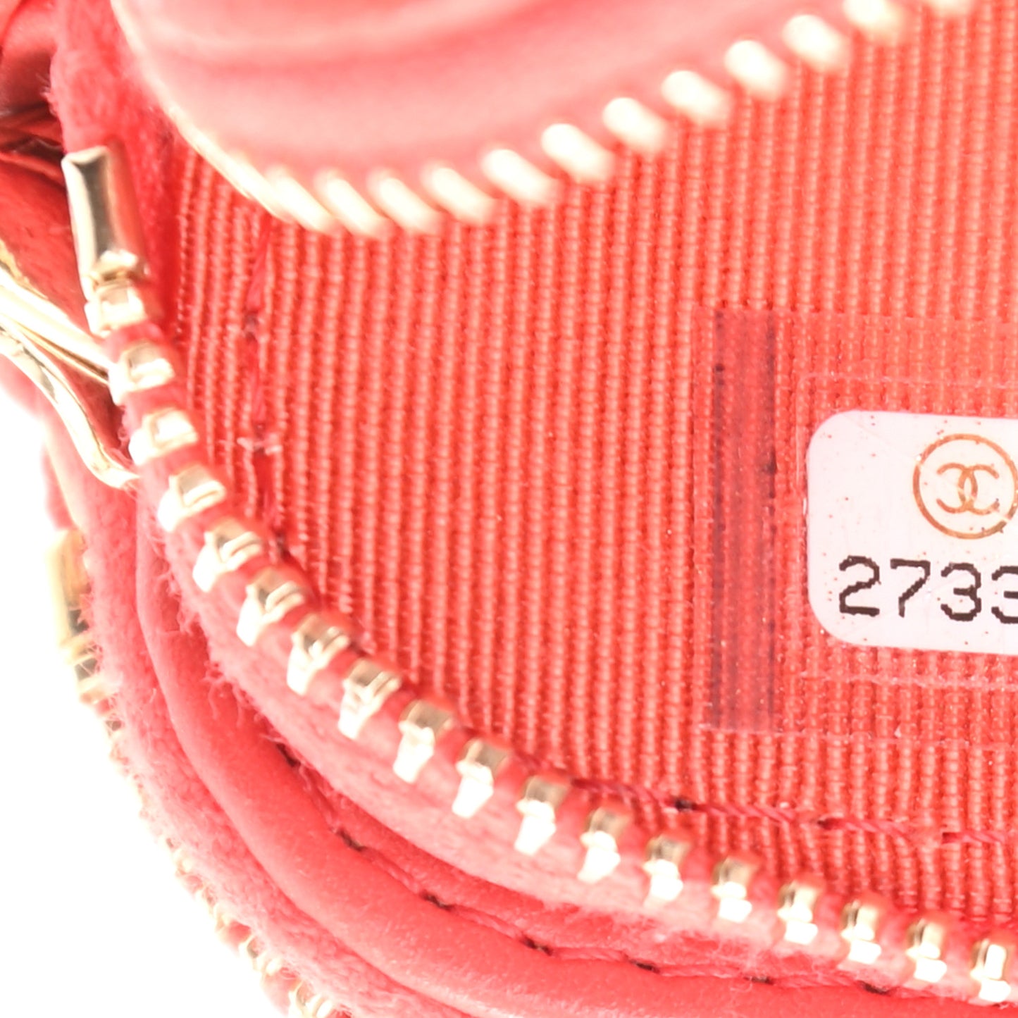 Caviar Quilted Small Clutch With Chain Red