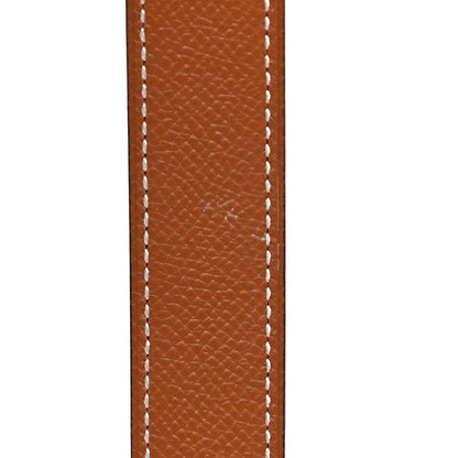 Hermes Swift Togo 32mm Guilloche H Belt 80 Black Gold 5 of 7