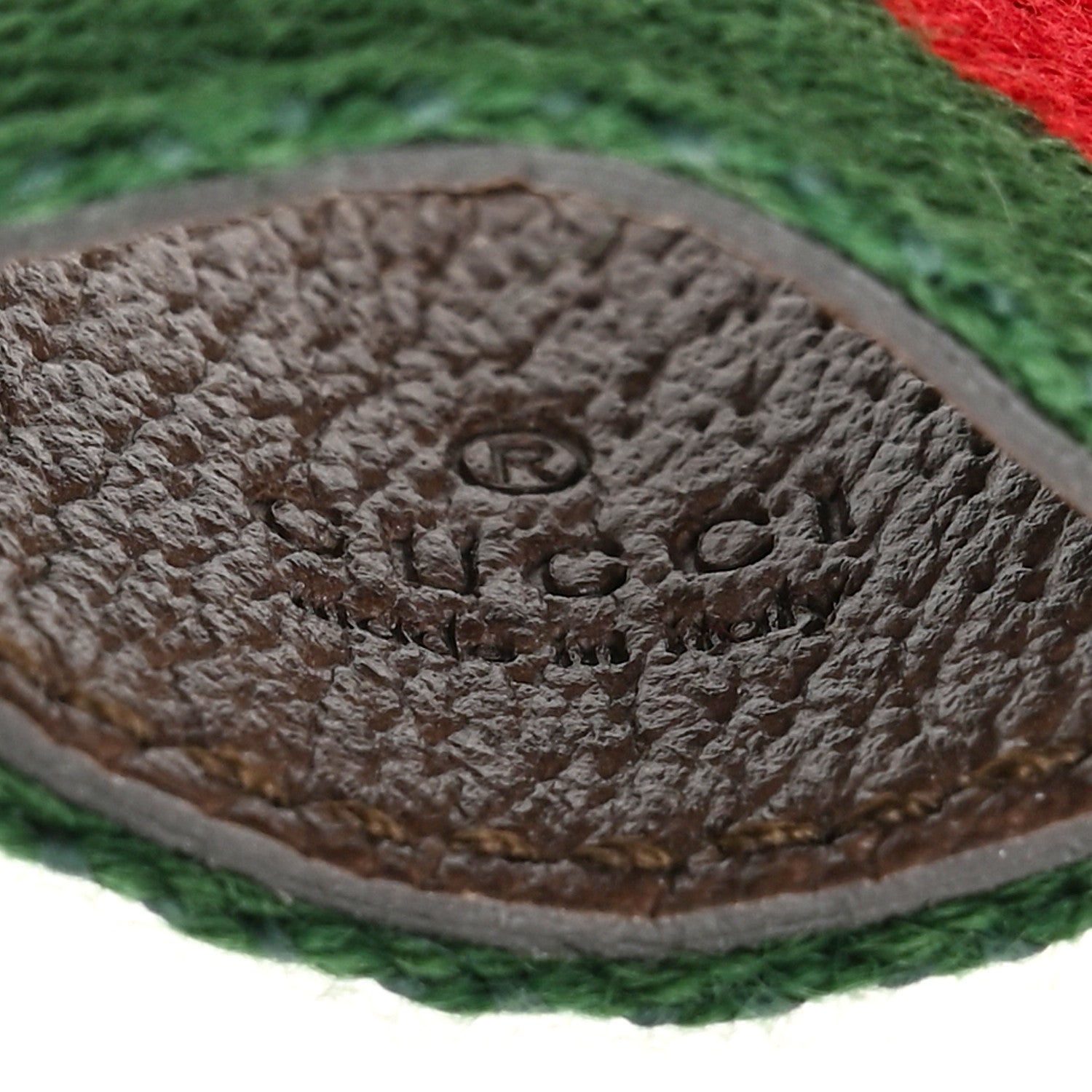 Gucci Textured Calfskin Web Enamel Ophidia Keychain New Acero 5 of 8
