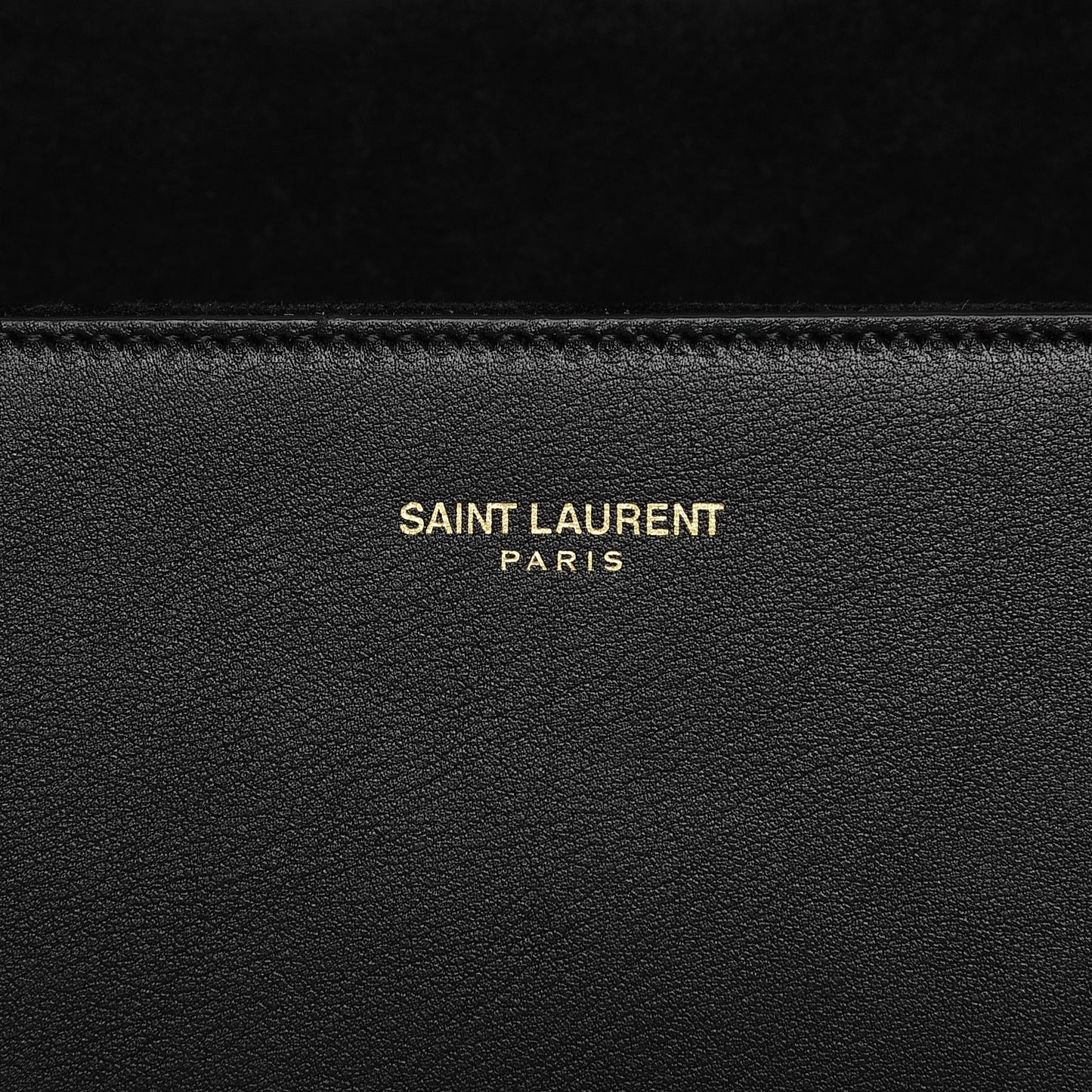 Calfskin Classic Y Ligne Clutch Black