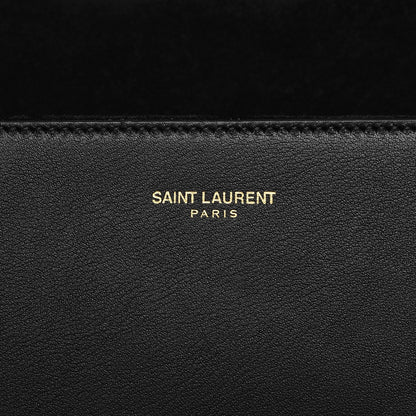 Saint Laurent Calfskin Classic Y Ligne Clutch Black 6 of 8