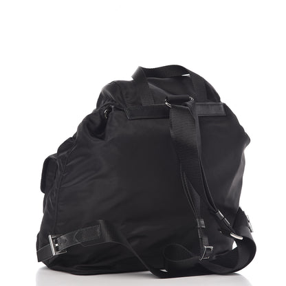 Prada Tessuto Nylon Saffiano Medium Backpack Black 3 of 10