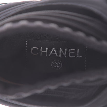 Chanel Stretch Fabric CC Sneakers 37 Black 7 of 8