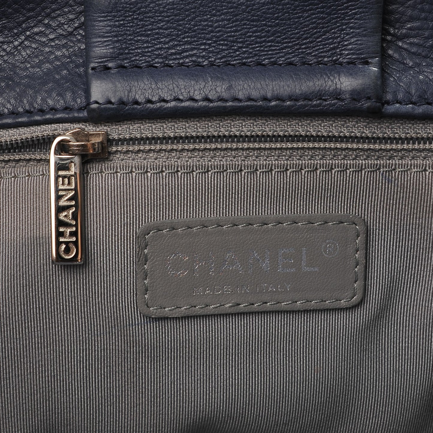 Calfskin Coco Bengal Open Accordion Tote Blue