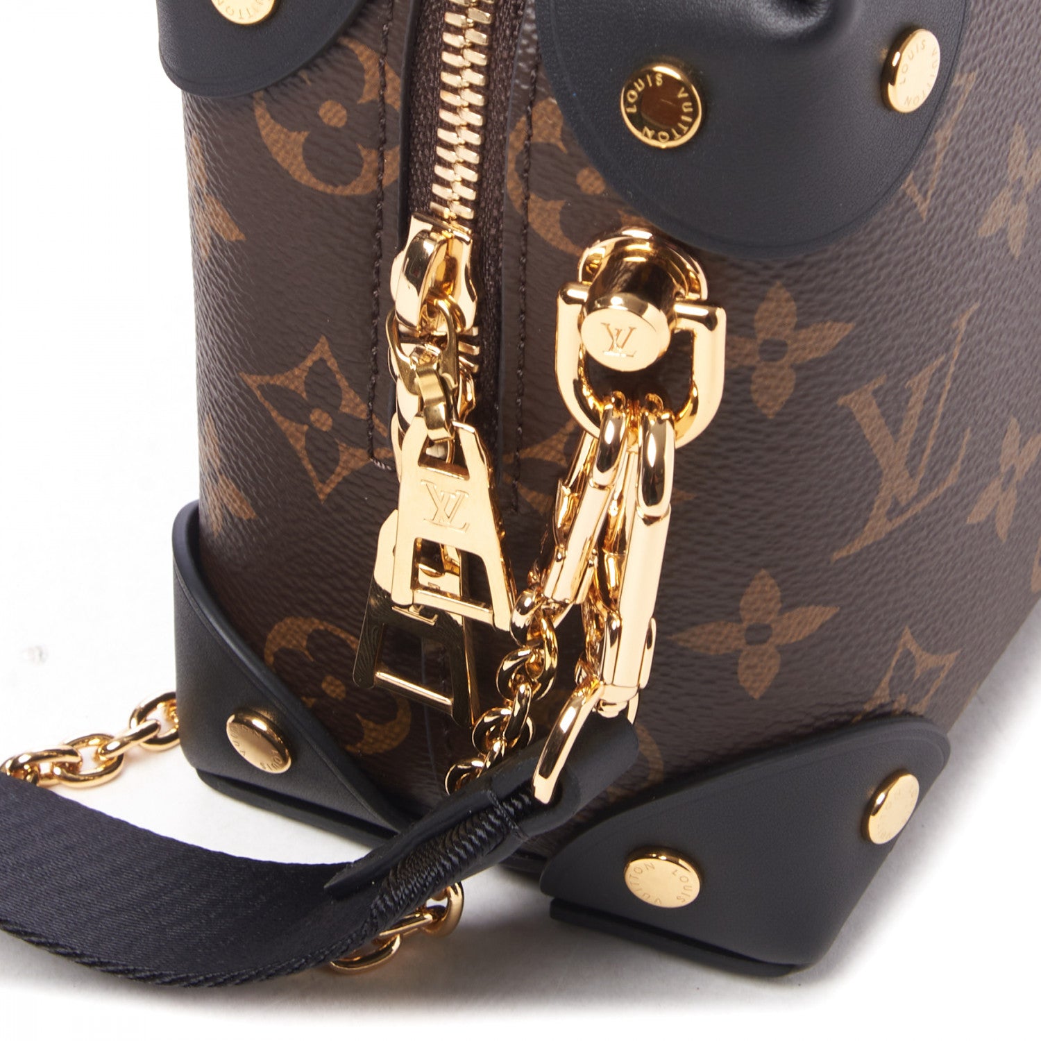 Louis Vuitton Monogram Petite Malle Souple Black 9 of 12