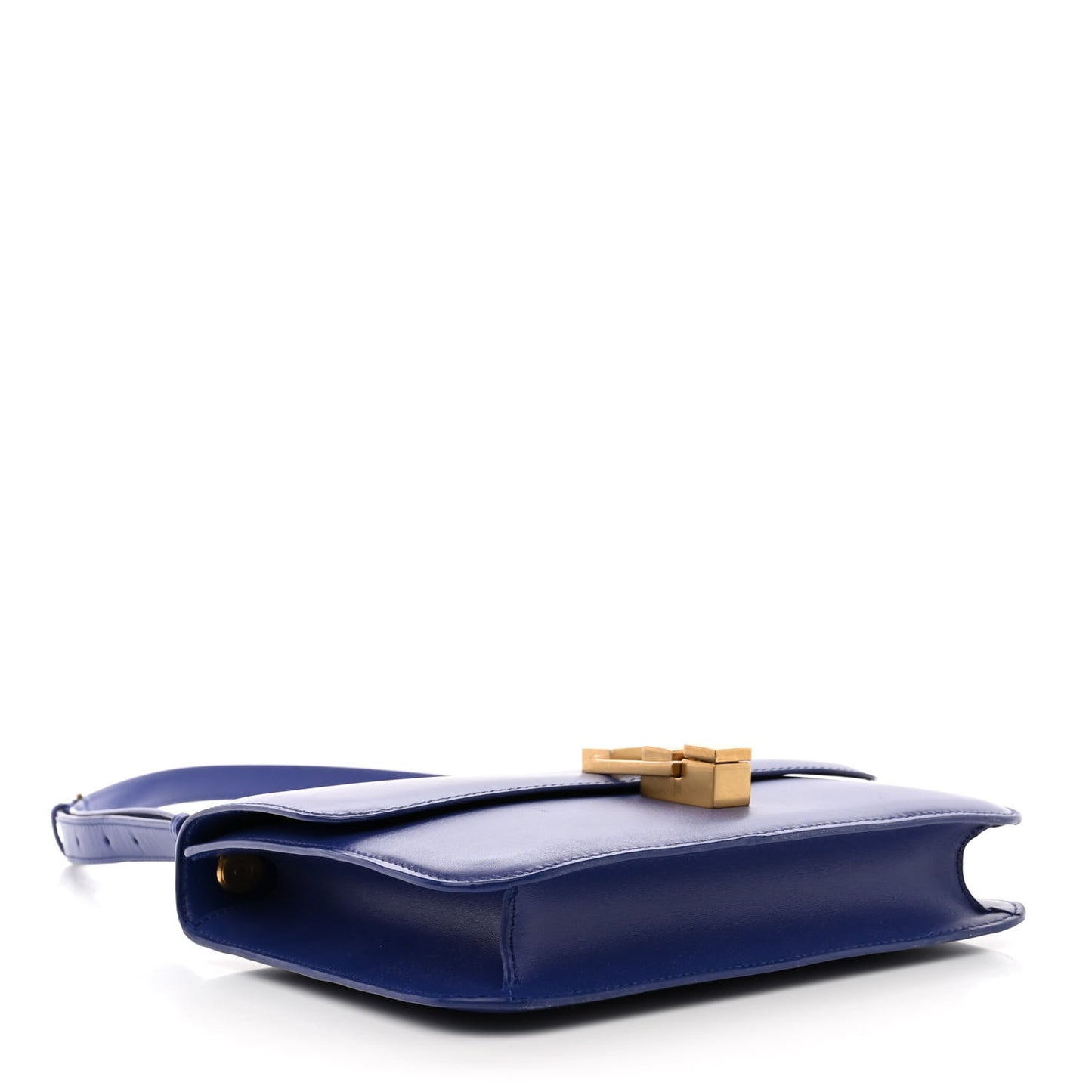 Smooth Calfskin Le Carre Satchel Royal Blue